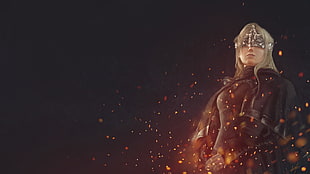 female game character digital wallpaper, fire keeper, Dark Souls III, dark fantasy, Dark Souls HD wallpaper