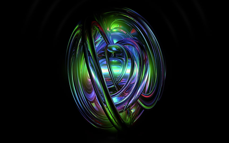 multi-colored 3D wallpaper HD wallpaper