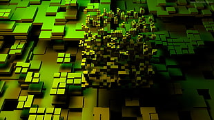 Minecraft software illustration, abstract