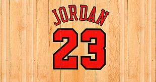 Michael Jordan jersey number sign
