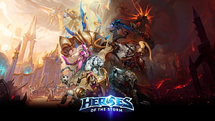 Heroes Of The Storm poster, heroes of the storm, Diablo III, Blizzard Entertainment HD wallpaper