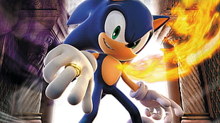 Sonic The Hedgehog lllustration, video games, Sonic the Hedgehog, Sonic HD wallpaper