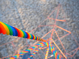multicolored rope, colorful, rainbows, thread HD wallpaper