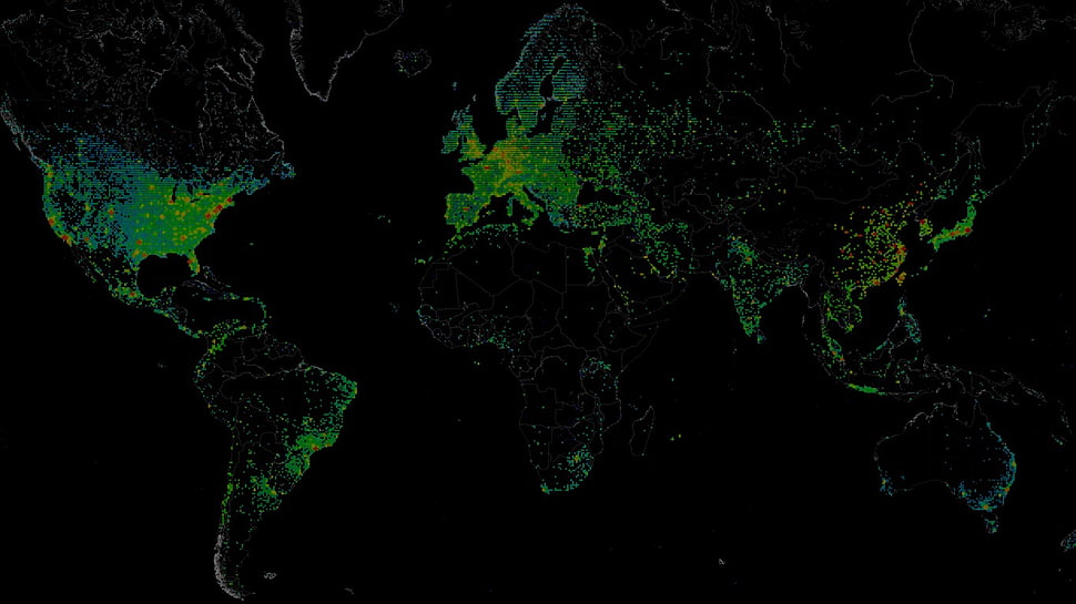 world map, minified, knowledge, minimalism, pixels HD wallpaper