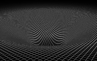 gray and black 3D illusion