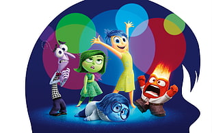 Disney Inside Out characters, Inside Out, Disney, Pixar Animation Studios, animated movies HD wallpaper