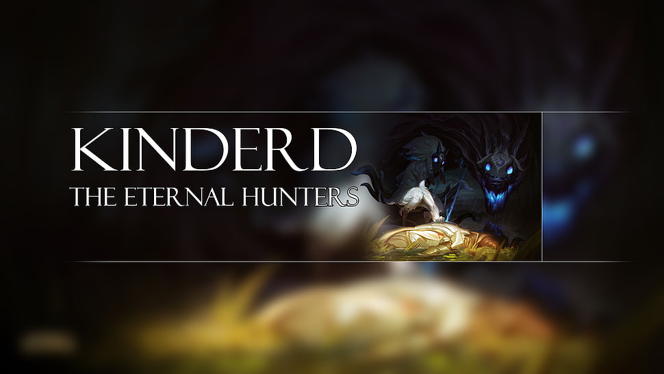 white text overlay, Kindred, League of Legends HD wallpaper