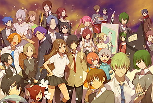 group of Anime characters digital wallpaper, Horimiya, Hori Kyouko, Miyamura Izumi, Yoshikawa Yuki