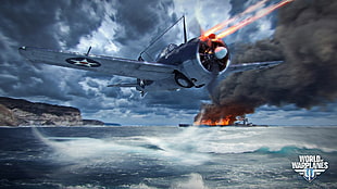black and white fishing rod, World of Warplanes, warplanes, airplane, wargaming HD wallpaper