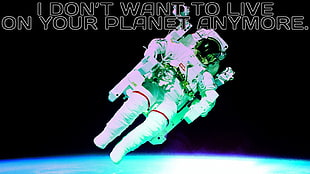 white space suit, space, astronaut
