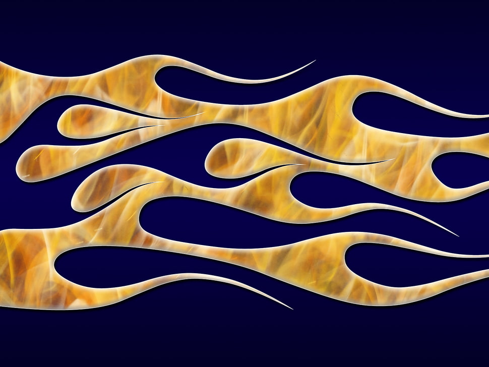 yellow and blue textile HD wallpaper