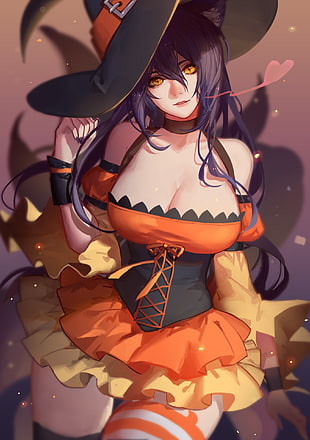 Halloween, witch hat, hat, simple background