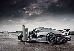 black and gray sports coupe, Koenigsegg Agera, car HD wallpaper