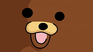 brown character animal wallpaper, Pedobear, memes