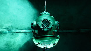 green and black gas string trimmer, smoke, divers, metal, screw HD wallpaper