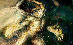 Behemoth wallpaper, creature, demon, fantasy art, artwork