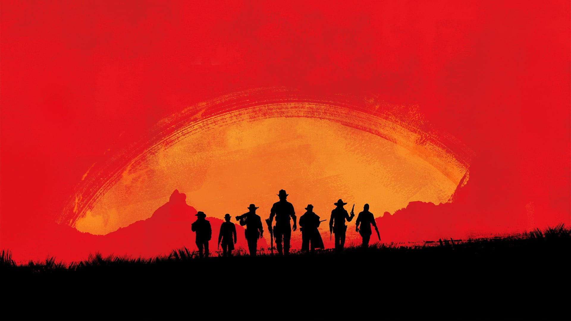 silhouette of people during sunset illustration, Red Dead 3, Rockstar Games, Red Dead Redemption 2, Red Dead Redemption