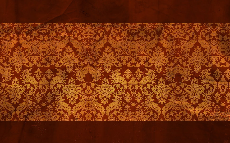 brown and white floral area rug, pattern, textured, texture HD wallpaper
