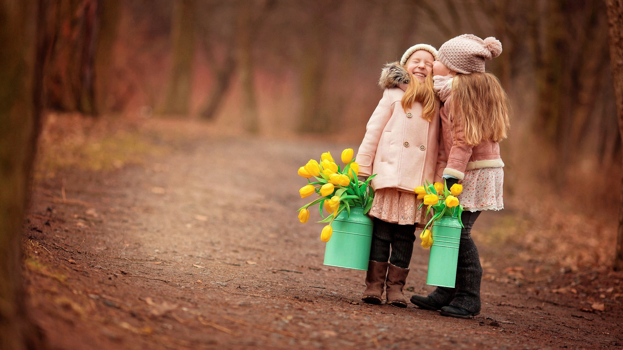 pink trench coat, children