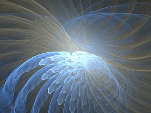 blue and gray illustration