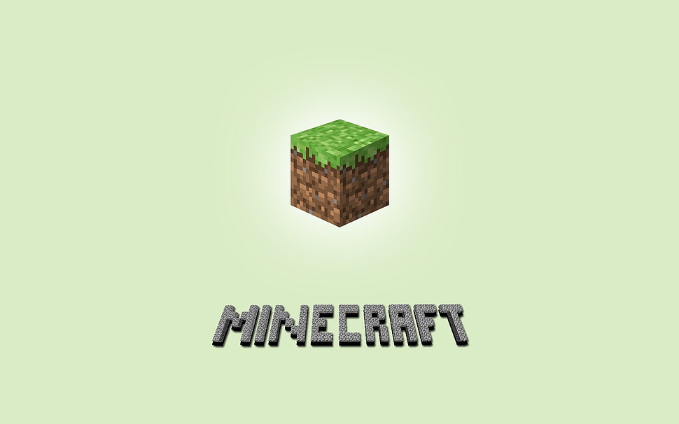 Minecraft logo HD wallpaper