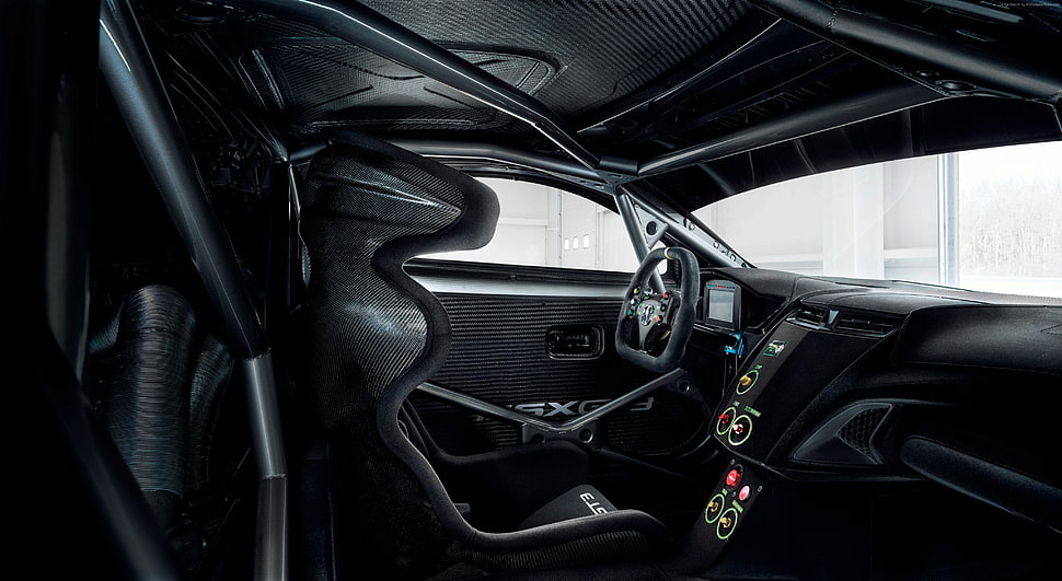 black car interior HD wallpaper