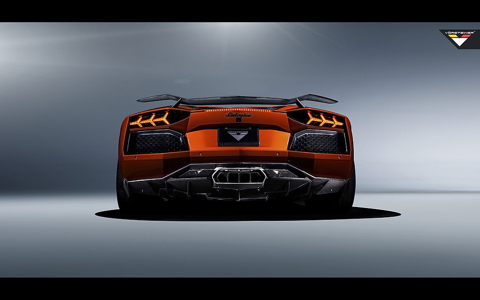 Lamborghini sports car, Vorsteiner, Lamborghini, Lamborghini Aventador, Lamborghini Aventador V LP-740 HD wallpaper