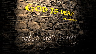 God is dead text, God, Friedrich Nietzsche, quote HD wallpaper
