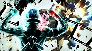 game digital wallpaper, Sword Art Online, Kirigaya Kazuto