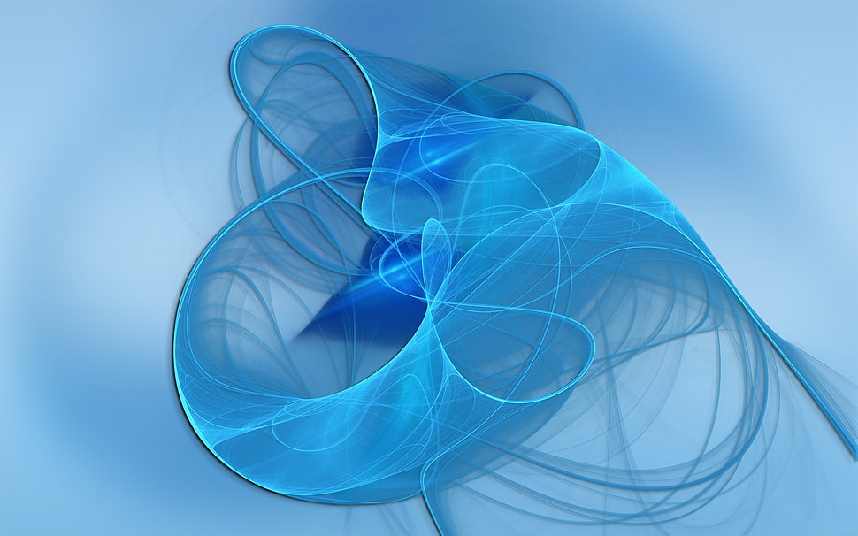 blue digital wallpaper HD wallpaper