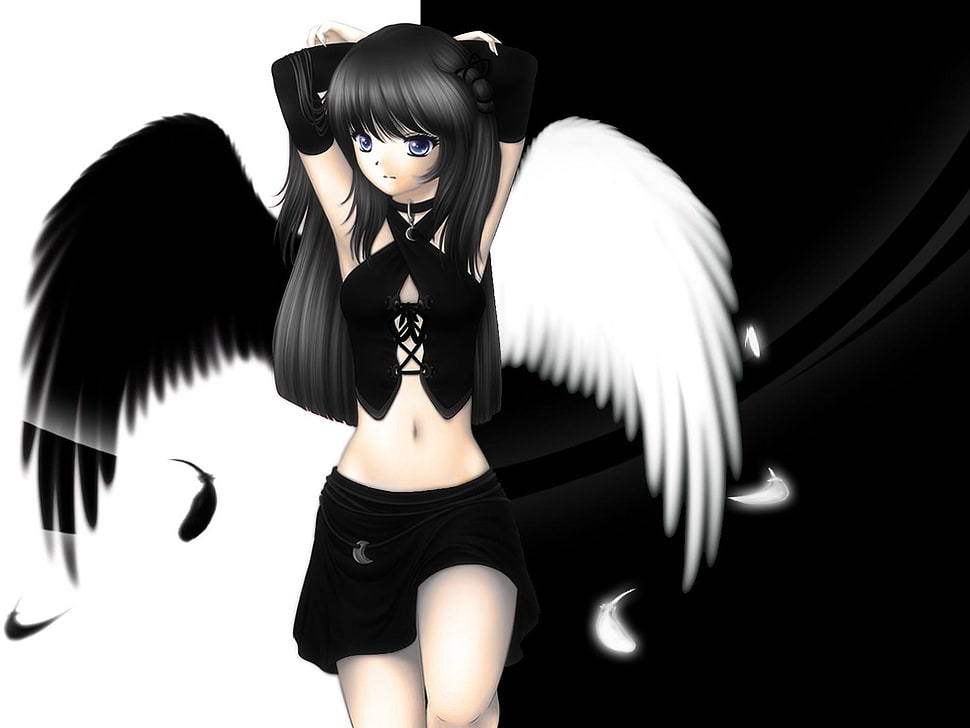 Angel female anime character HD wallpaper