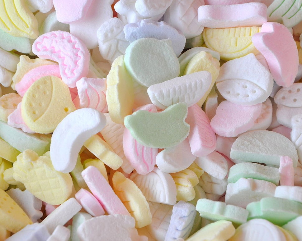 assorted candies close up shot HD wallpaper
