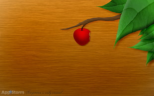 person taking photo of red apple illustration