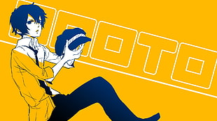 male anime character illustration, anime, colorful, Shirogane Naoto, Persona 4