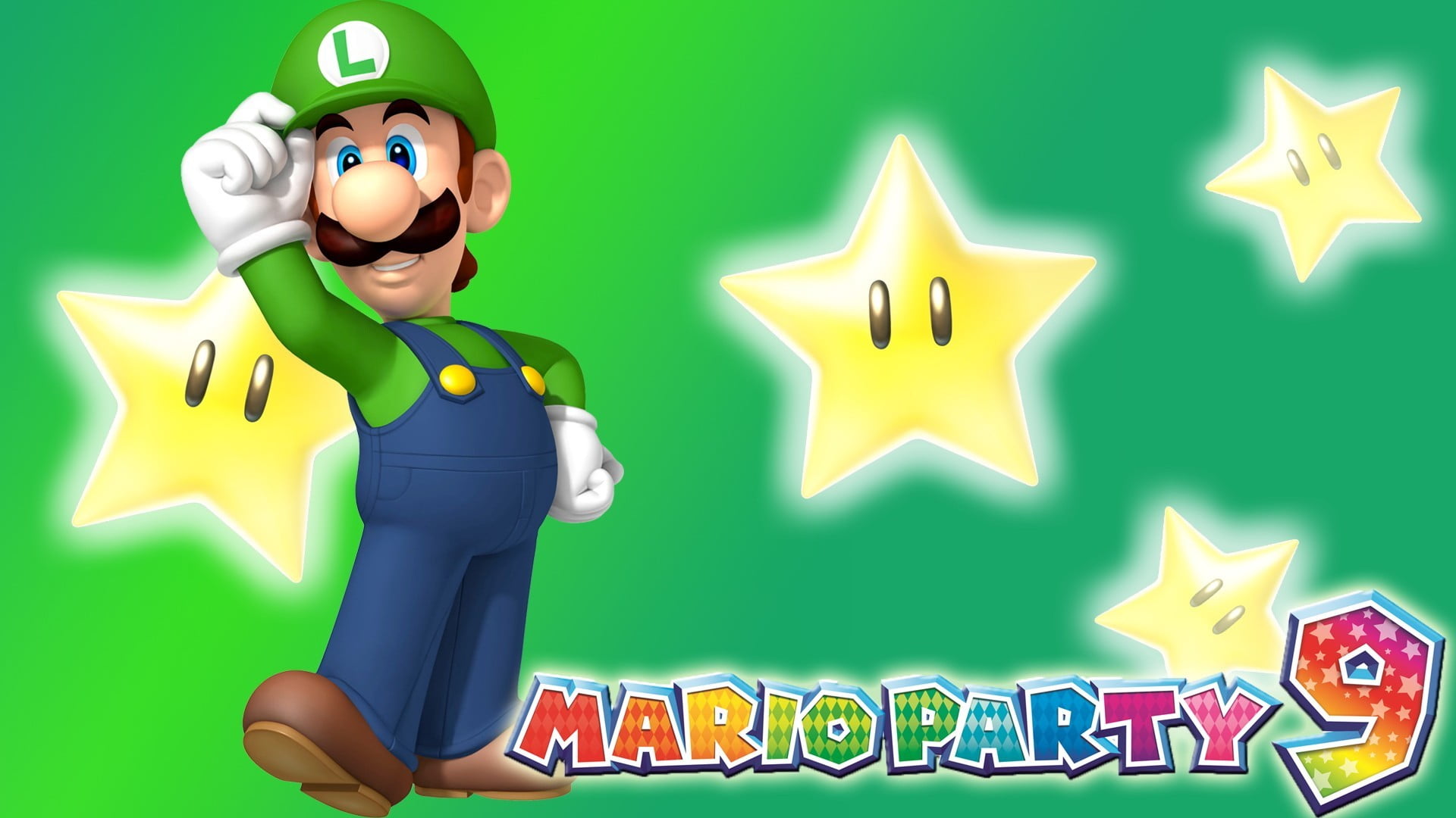 Mario Party 9 poster, Mario Party, Luigi, video games, Nintendo