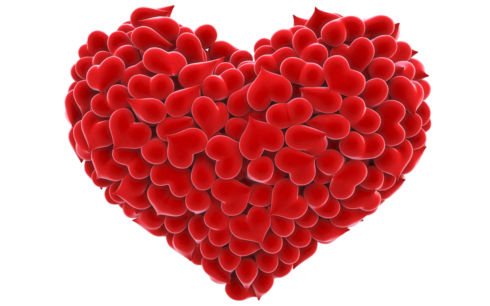 red heart shaped lot forming heart HD wallpaper.