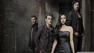Vampire Diaries wallpaper, The Vampire Diaries, Elena Gilbert, Damon Salvatore, Stefan Salvatore