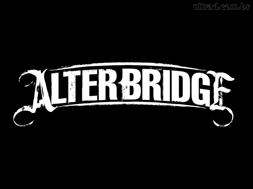 white and black Alterbridge logo, Alter Bridge , musician, alternative metal , music