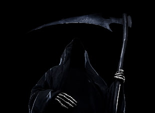 grim reaper illustration, Grim Reaper, scythe HD wallpaper