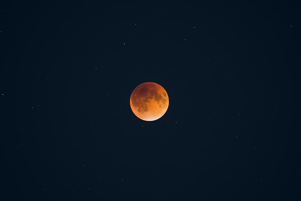 red Moon HD wallpaper