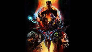 movie character digital wallpaper, Mass Effect, Mass Effect 2