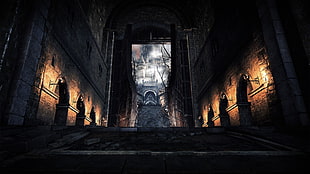 brown concrete wall bricks, Dark Souls, Dark Souls III, video games HD wallpaper