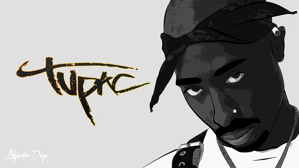 Tupac Shakur 2Pac musician Makaveli dark skin HD wallpaper  Wallpaper  Flare
