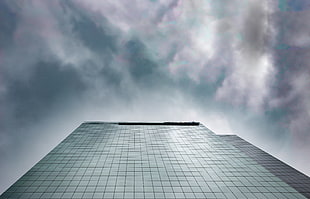 low angle photo of high-rise building