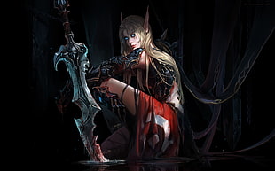 sword, World of Warcraft, Blood Elf, blood elves HD wallpaper