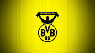 BVB logo, Borussia Dortmund, BVB HD wallpaper