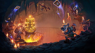 rat dungeon graphic wallpaper, Hearthstone, Warcraft, artwork, digital art