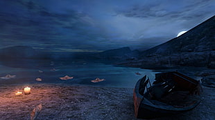 brown wooden boat, Dear Esther, Source Engine, entertainment, video games