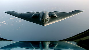 black fighter plane, Northrop Grumman B-2 Spirit, Bomber, aircraft, military aircraft