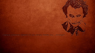 Joker illustration, Joker, Heath Ledger, quote HD wallpaper